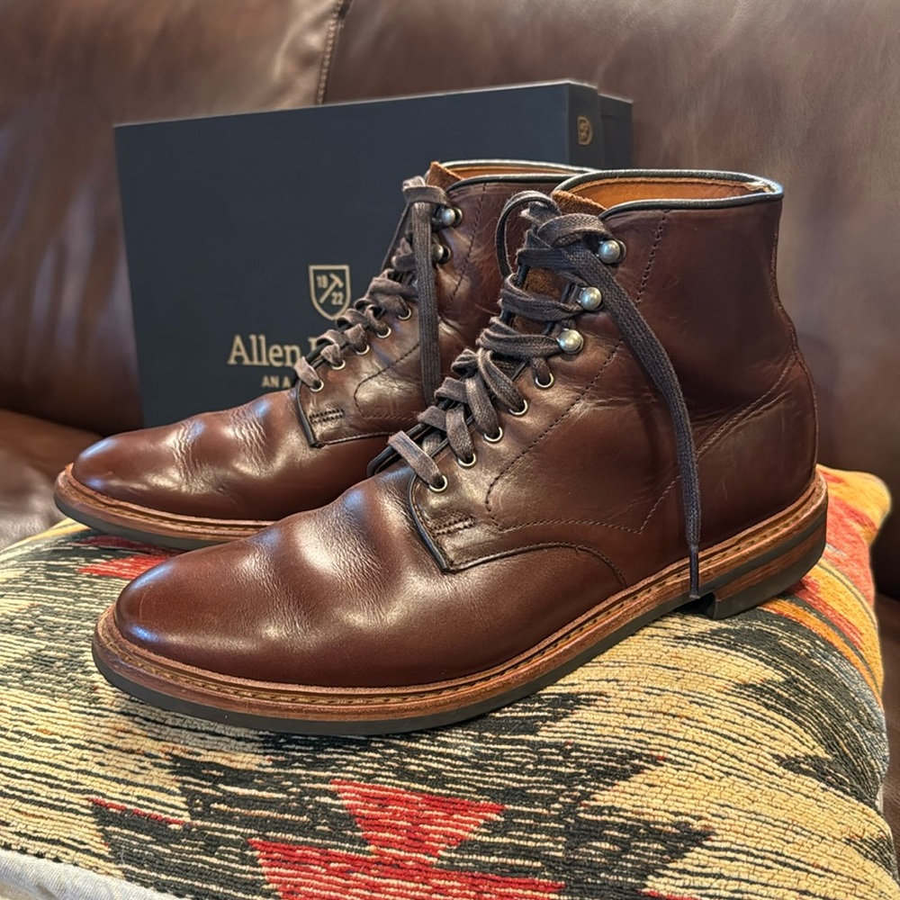 Allen Edmonds Brown Leather Boots 9.5D Men’s Higgins Mill